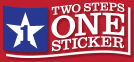 Two Steps. One Sticker. Texas DMV