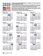 2020-2021 90-Day Inspection Calendar English