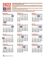 2020-2021 90-Day Inspection Calendar English